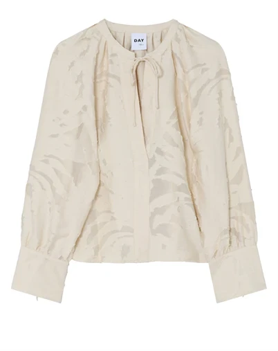 Day Birger et Mikkelsen - Penka Raw Jacquard Bluse - Jet Stream
